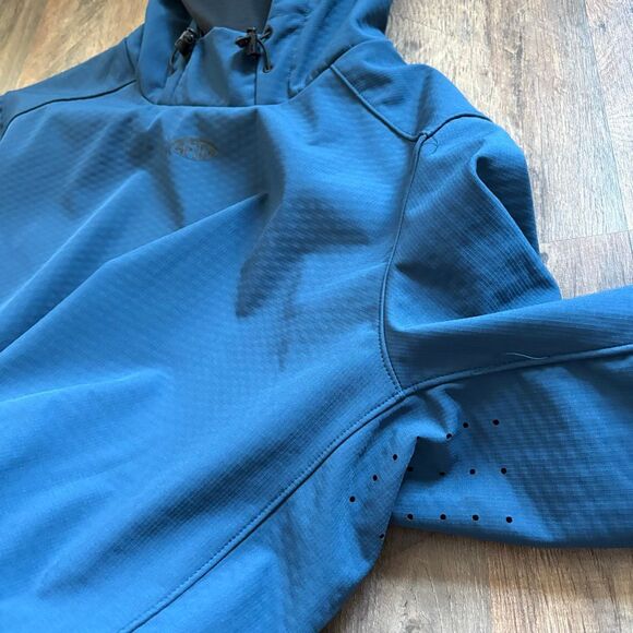 AFTCO aftec Blue Pullover Hoodie Jacket w/ Neck Gaiter & Side Zip Men’s 3XL Exce - Picture 6 of 14